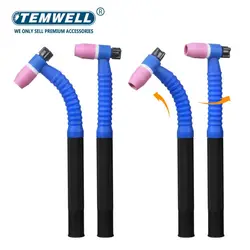 WP9F TIG Welding Torch Lengthen Head Tungsten Argon Arc Cooled Welding Gun Head Accessories