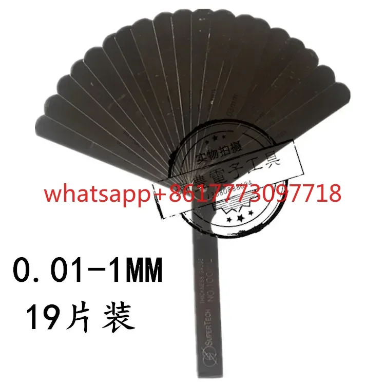 

Japan gap ruler 100ML thickness gauge 0.01-1MM gap piece 19 piece feeler gauge 150ML