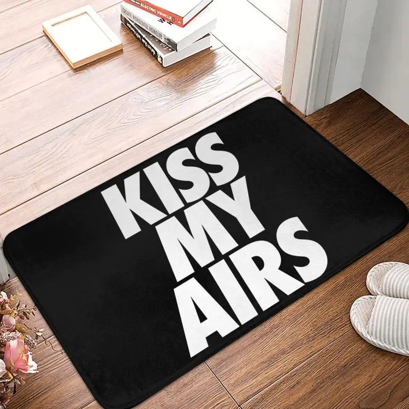 Hot Sale Kiss My Airs Doormat Mat Anti-Slip Kitchen Bathroom Garden Rug Carpet 40*60cm Toilet Living Room   Entrance Footpad