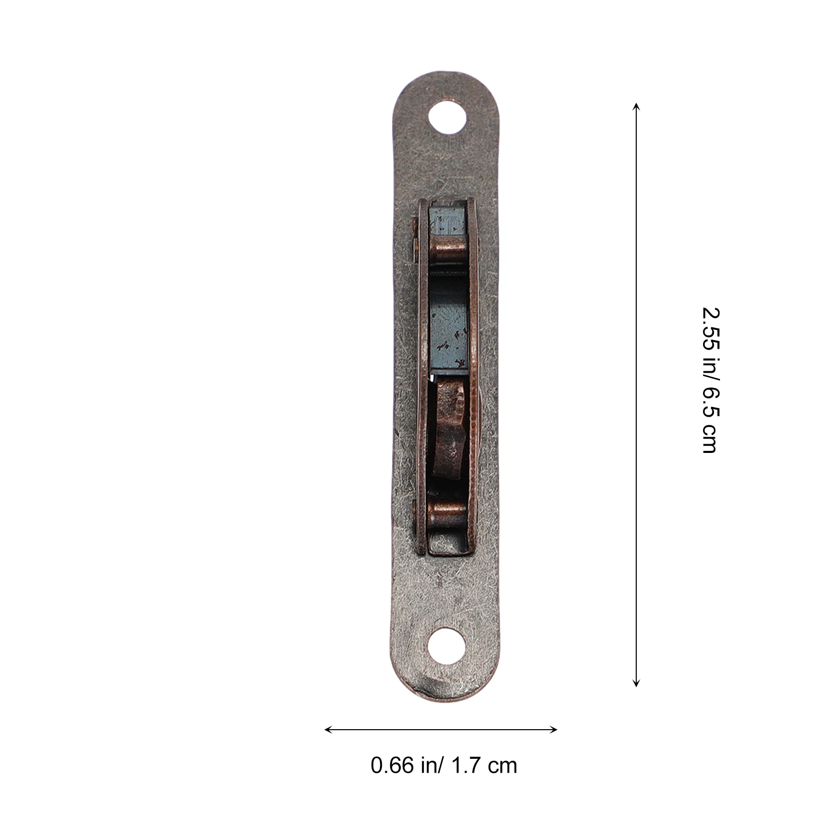 

2Set Retro Half Round Iron Lock Durable Rustproof Cabinet Door Lock Vintage Bronze Jewelry Box Latch Replacement