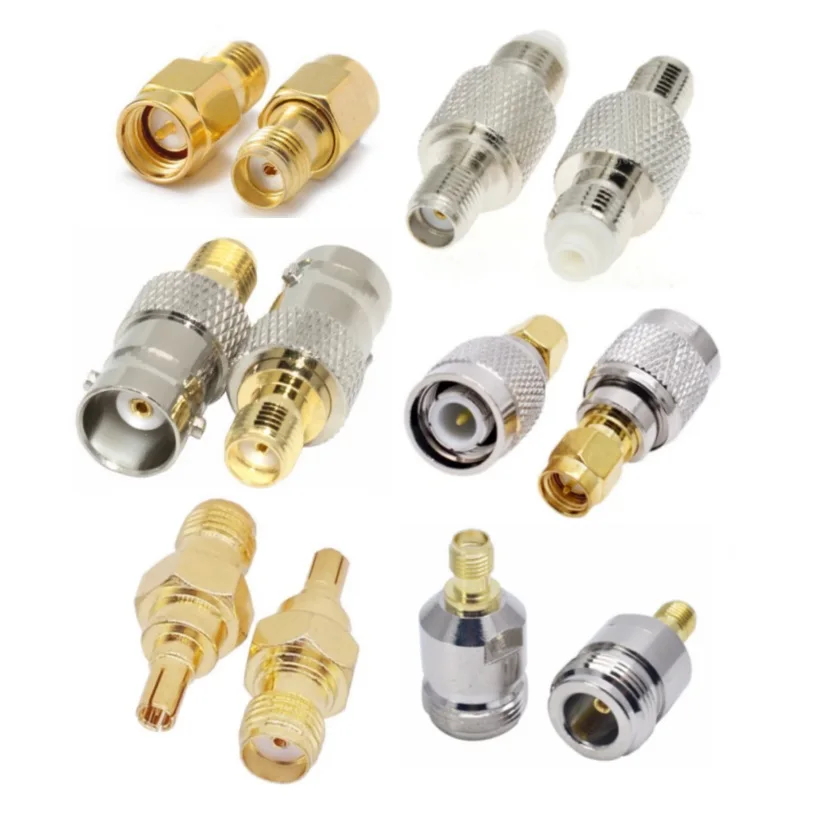 SMA SMB FME MCX BNC TNC N CRC9 Male Jack Female Plug Connector Adapter Terminal Coupler Coaxial Connector Converter