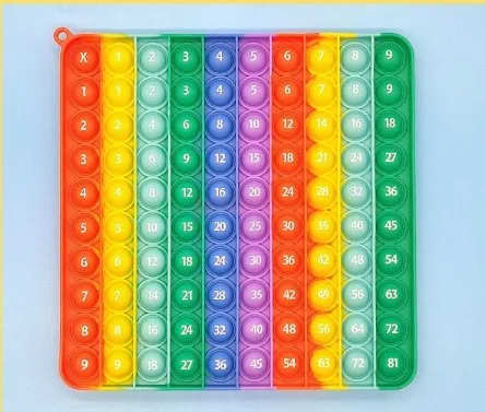 Montessori Push Bubble Toy Math Arithmetic 9/10/12 Multiplication Addition Table Teaching Kids Educational Learning Puzzle Toys