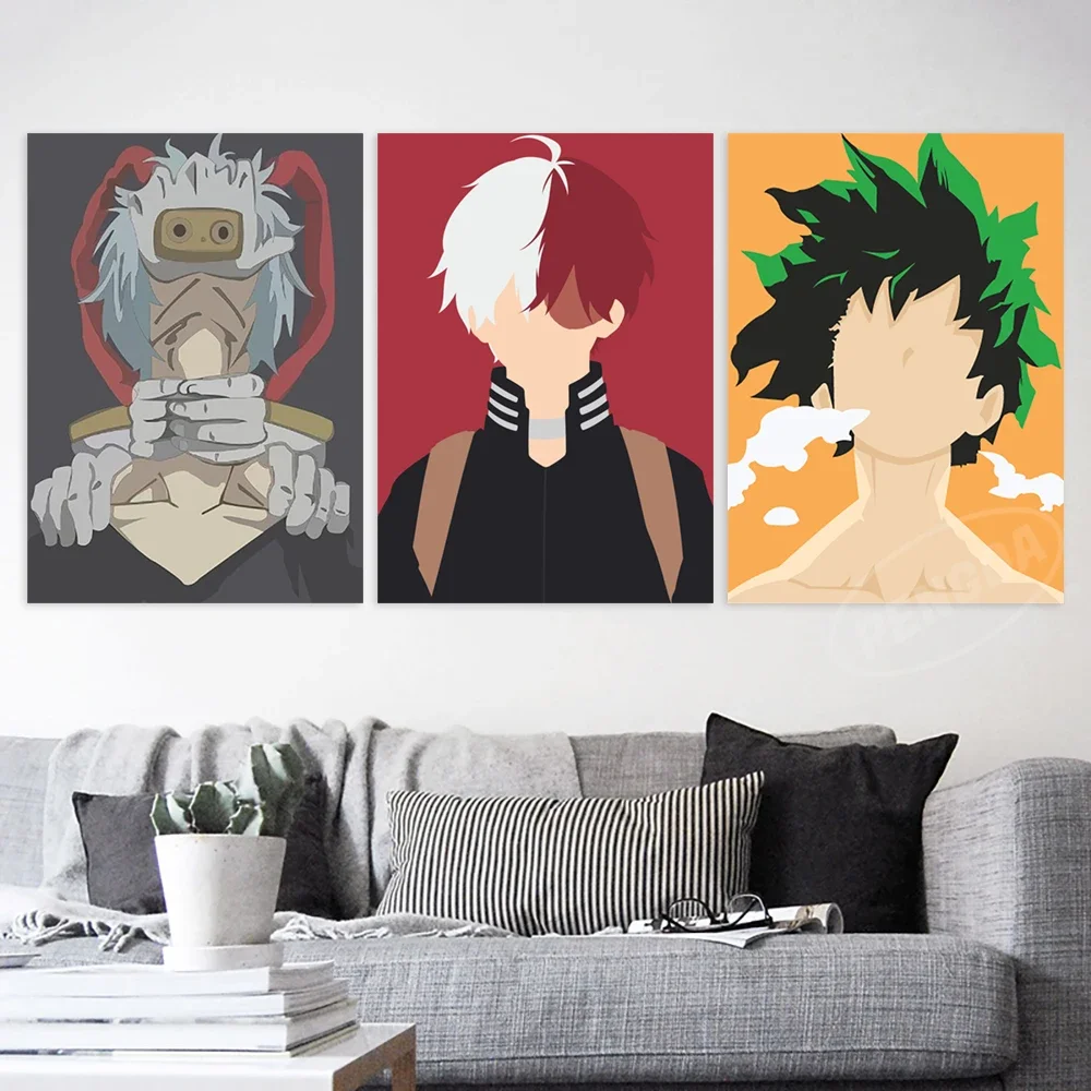 Wall Art My Hero Academia Home Decor Bedroom Midoriya Izuku Canvas Print Painting Anime Poster Shigaraki Tomura Modular Pictures