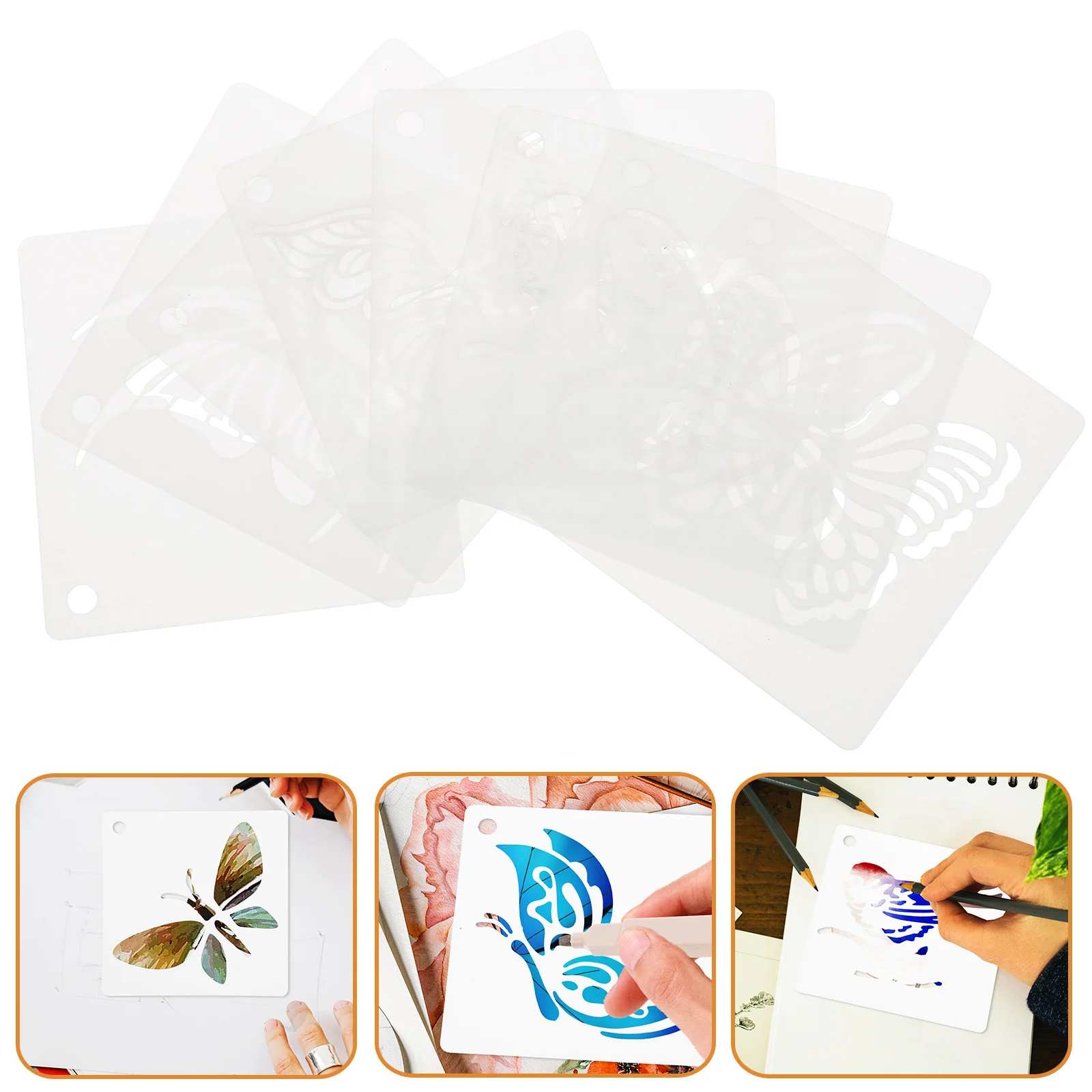 

60 Sheets Butterfly Dragonfly Template Templates Decor Graffiti Hollow Artboard Stencils The Pet Wall