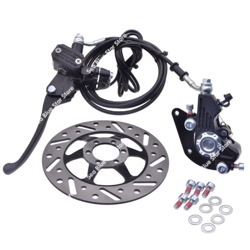

14-Inch driving car large oil brake modified folding electric car double piston disc brake, waterproof brake pads