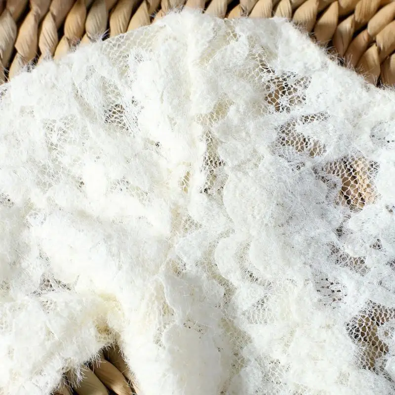 

581F 2pcs Flower Headband Lace Romper Set Baby Photography Props Photoshooting Outfit