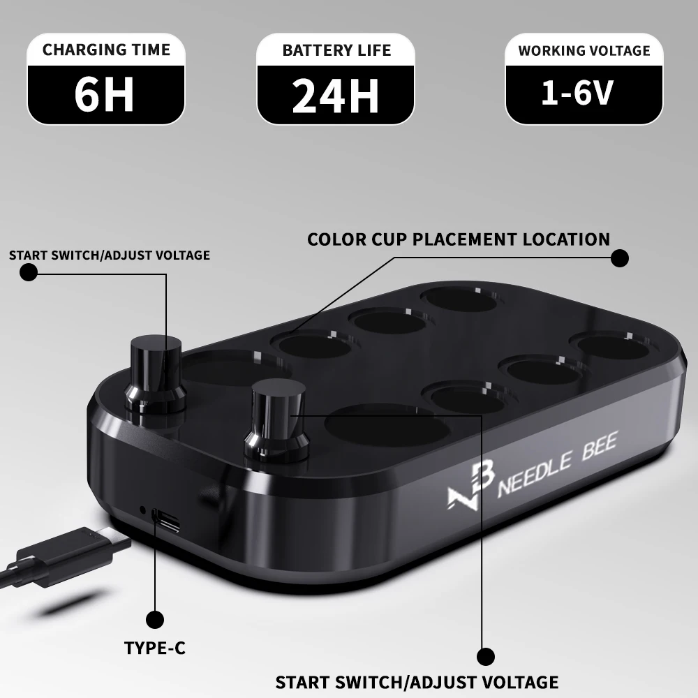 Tattoo Ink Pigment agitatore miscelatore di inchiostro elettrico in lega di alluminio Lab Mixing Nail Polishand adesivi per ciglia Polish Shaker