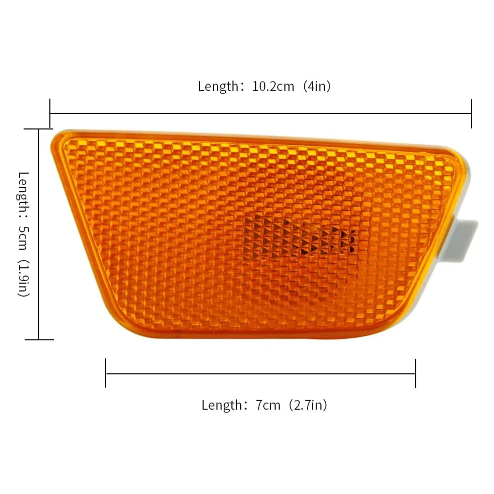 

Front Side Marker Reflector Left Right Pair For Chevy Cruze 2011 2012 2013 2014 2015 Driver Passenger Side