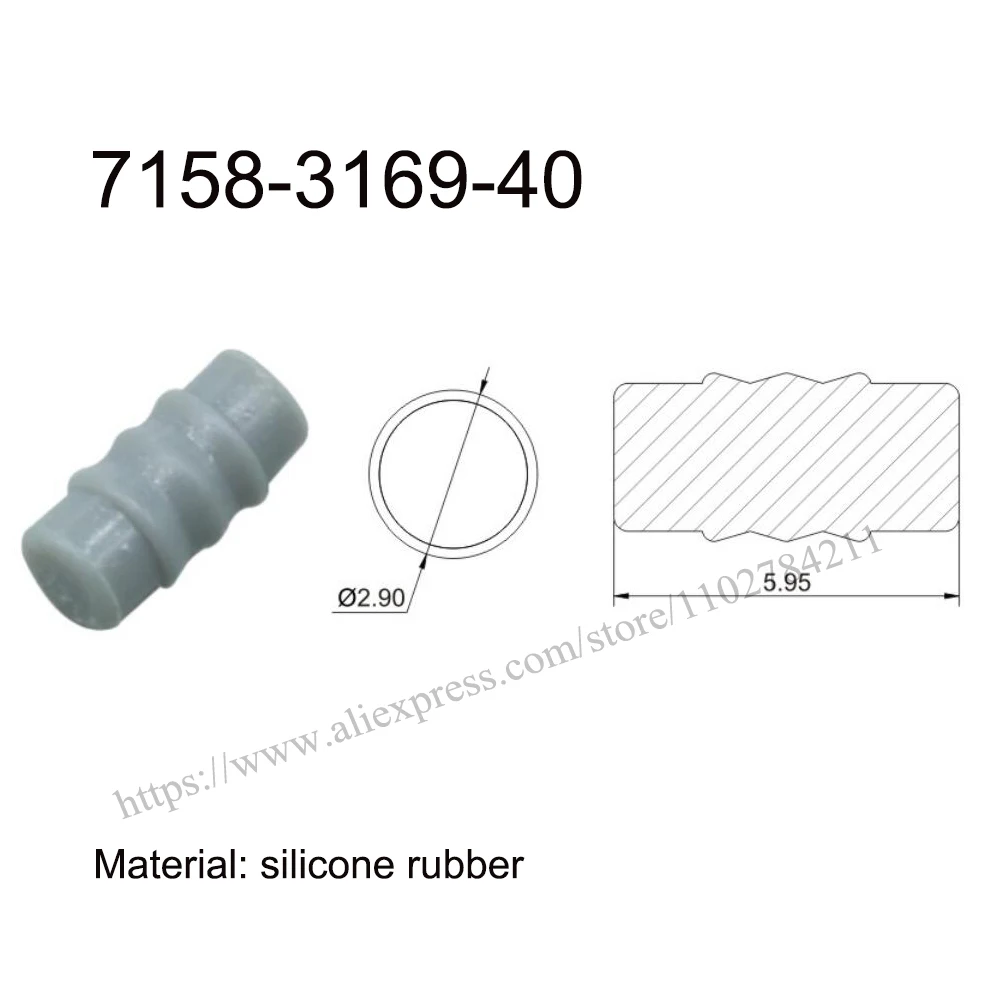 5000PCS seal rubber 7158-3169-40 automotive Waterproof male female wire connector terminal plug pin socket