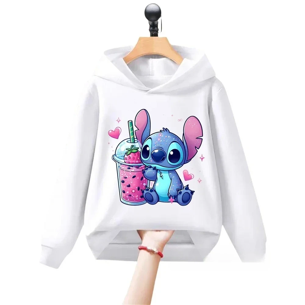 

This Autumn Children's Hoodie Is A Cute Disney Stitch Printed Casual and Fashionable Sweatshirt for Boys and Girls