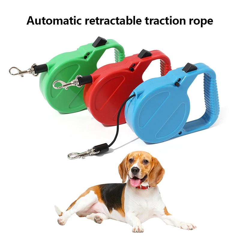 Retractable Pet Dog Leash Hiking Walking Automatic Extending Lead Small Medium Dogs Supplies Tangle-Free Pet Walking Leash