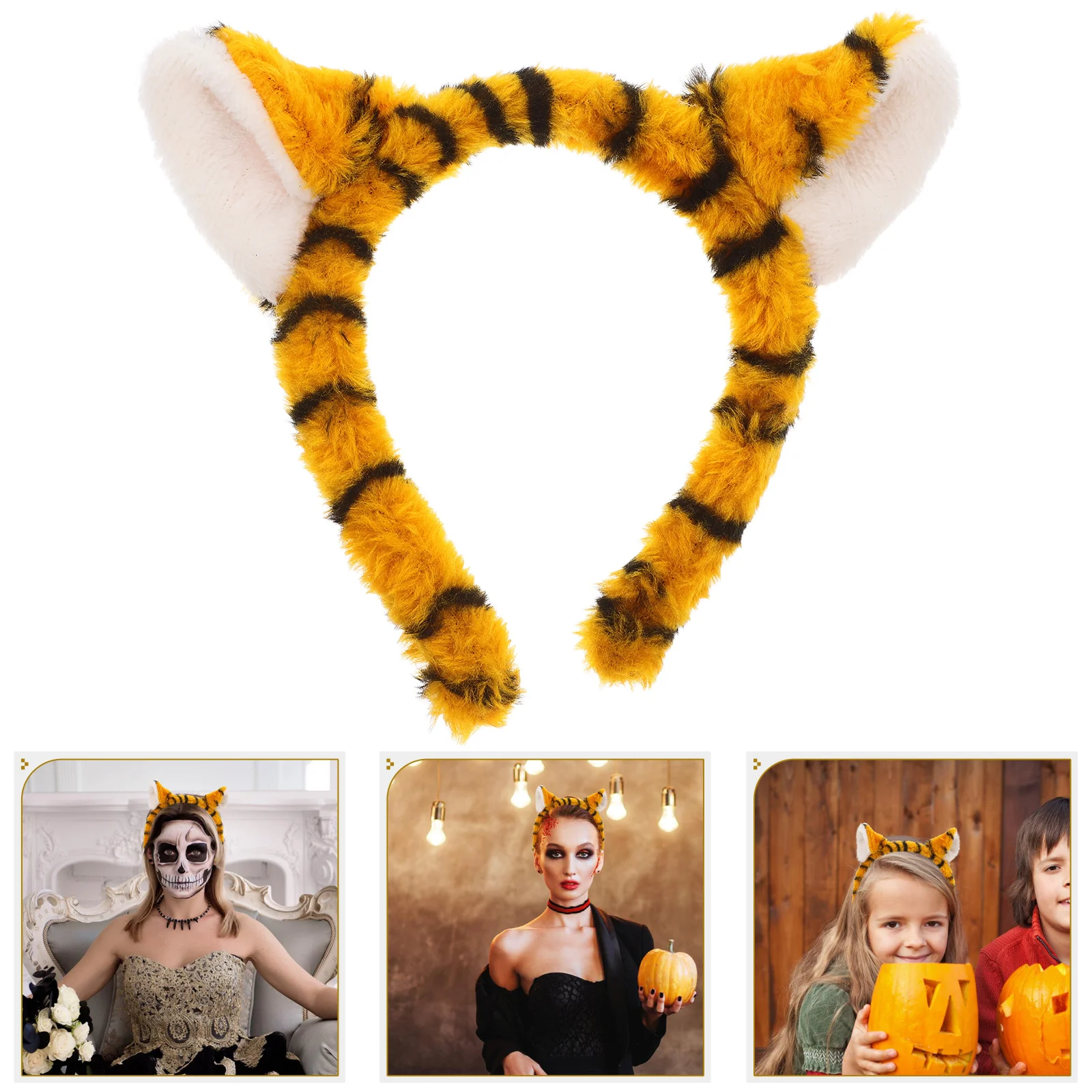 Kid Inflatable Costume Hair Hoop Tiger Ear Headband Animal Clothing Rabbit Accessory for Party Hairband Toddler Man