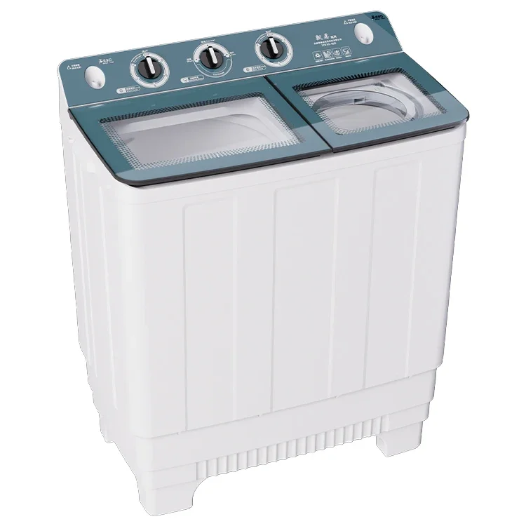 YYHC-Portable Twin tub Washer Machine Commercial Top Loading Semi Automatic Washing Machine with Dryer