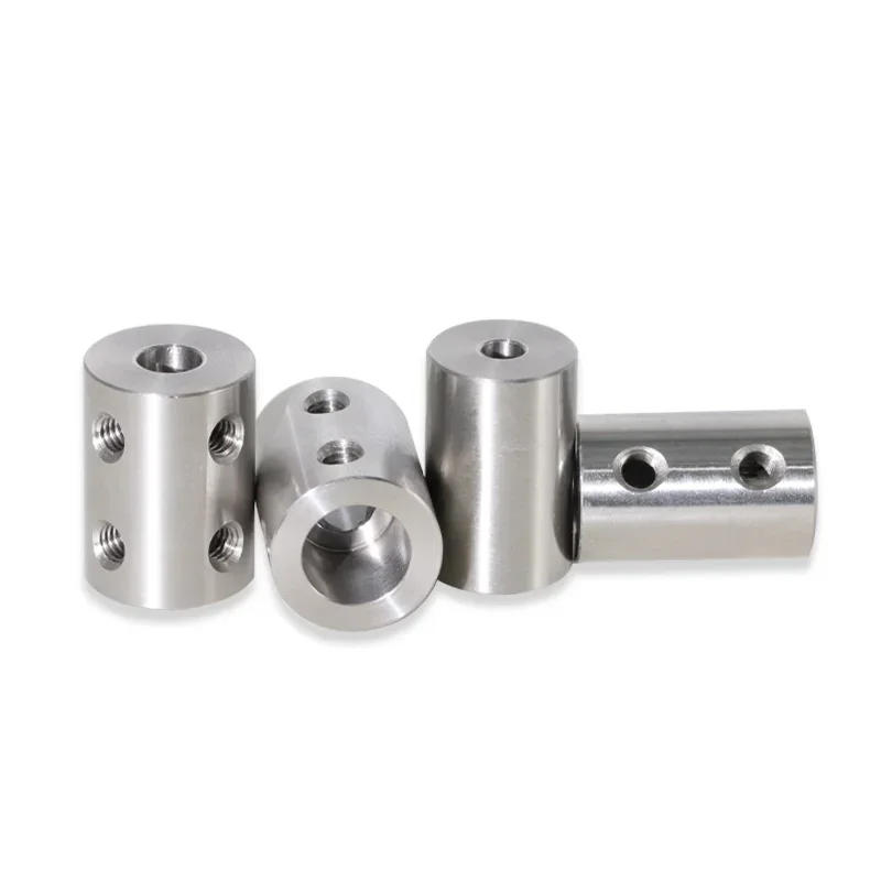 D25L30 10mm/11mm/12mm/12.7mm/13mm/14mm/15mm Stainless Steel Coupling Transmission Adapter Connector Double-hole Rigid Coupling