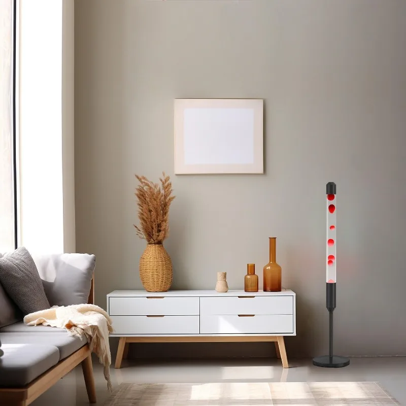 مصباح حركة سائل مقاس 47.5 بوصة، مصباح ماجما، ضوء استرخاء المزاج، مناسب للديكور المنزلي، غرفة المعيشة، المكتب، غرفة النوم،