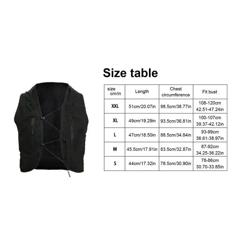 Running Vest Hydration Vest for Outdoor Running Elastic Sealing Outdoor Sports Bag for Cycling Hiking Mens Women Vest Bladder