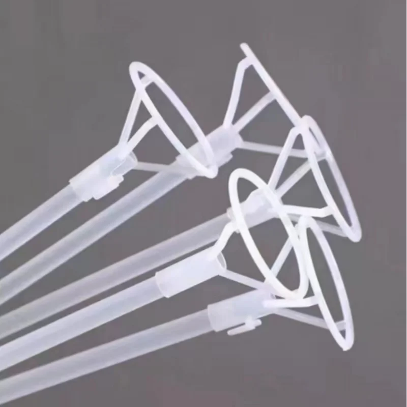 Thickened Aluminum Foil Balloon Stick Handheld Upgrade Version Glowing Bobo Ball Stick 70cm for Festival Celebration
