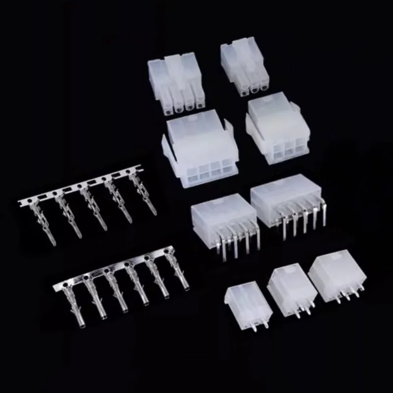 5-100pcs 5557 5569 5566  MX4.2mm Double-Row Pin Header 2P4P6P8P10P12P14P20P-24P Connector Male/Female Contact/shell