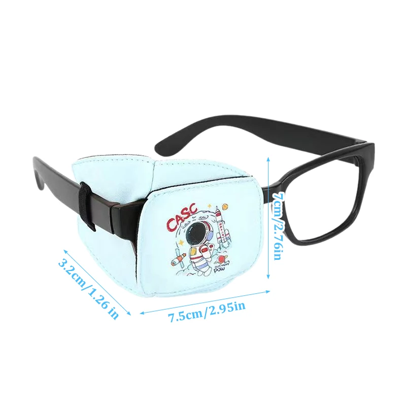 1Pcs Children Amblyopia Eye Patches For Treating Strabismus Glasses Therapy Kids Corrective Vision Glasses Case Reusable Soft