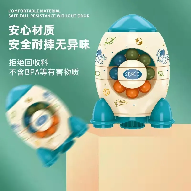 Raket magische bonen magische kubus roterende kleine magische bonen magische kubusplaat intelligente vingertop gyroscooptraining voor kinderen