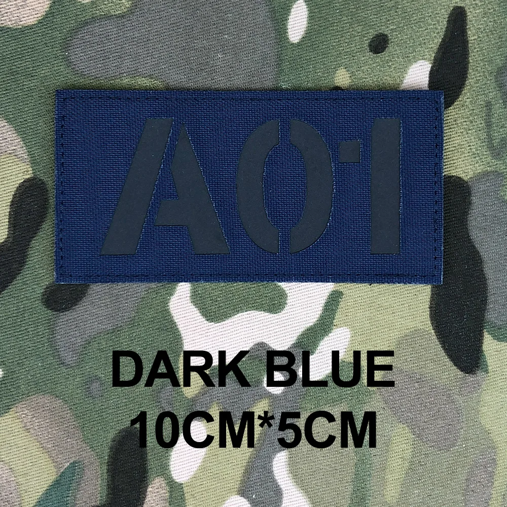 Custom Laser Cutting IR IFF Infrared Reflection Patch Radio Call Sign Name Tapes Black Letters image 3