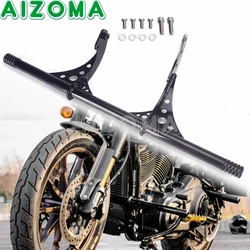 Steel Highway Engine Guard Motorcycle Front Crash Bars Pegs For Harley Softail Low Rider ST 117 114 FXLRS Low Rider FXLR 2018-23