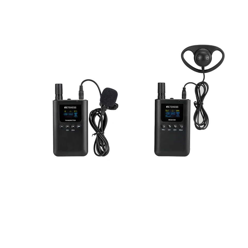 RETEKESS TT125 Tourguide-System Drahtloses Audiosystem 2,4GHz Funk-Sender-Empfänger für Ausflüge und Übersetzungen – Detail 13