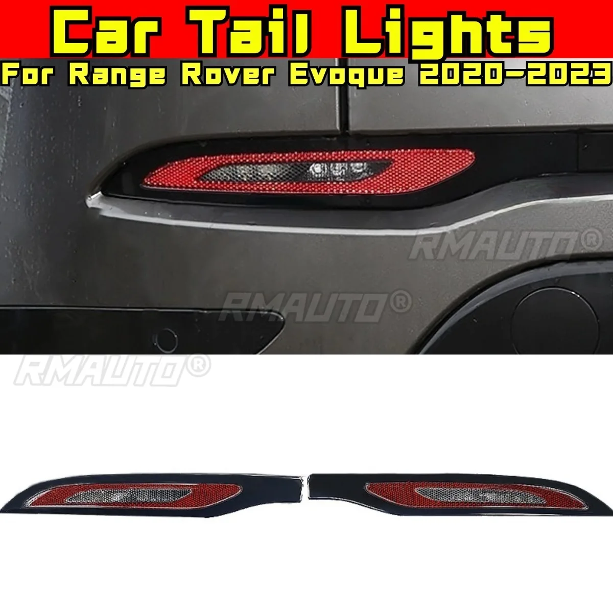 

Для Range Rover Evoque 2020-2023 Комплект кузова на подбородке Автомобильные задние фонари Внешний светодиодный задний фонарь в сборе Задний стоп-сигнал Автомобильные аксессуары