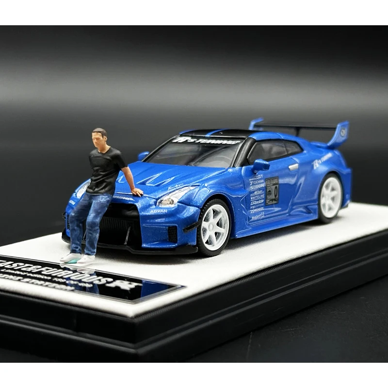 MiniStation 1:64 F&F Brian GTR R35 Diecast Diorama Car Model Collection Miniature Carros Toys