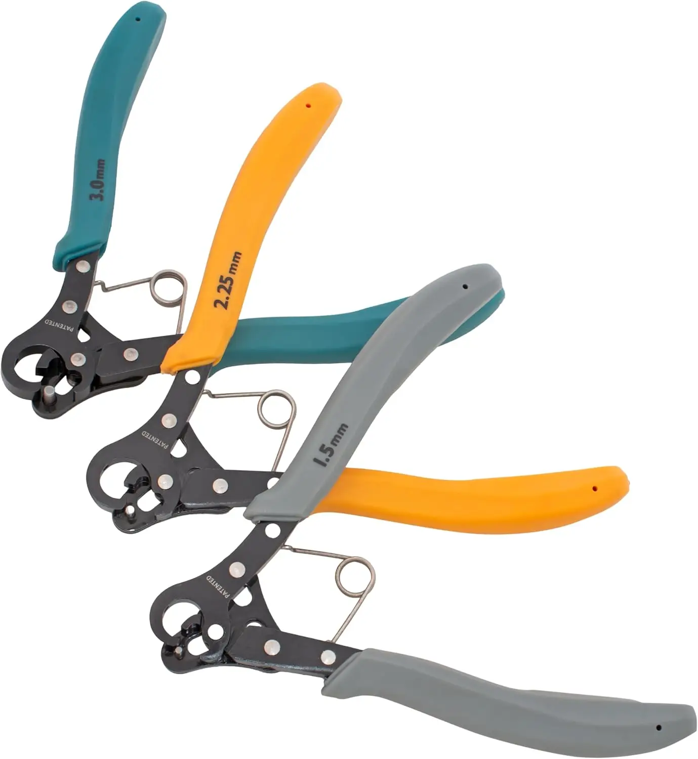 

3-Piece Wire Looping Pliers Set – 1.5mm, 2.25mm, 3mm Loops, One-Step Cut & Loop, for Jewelry Making
