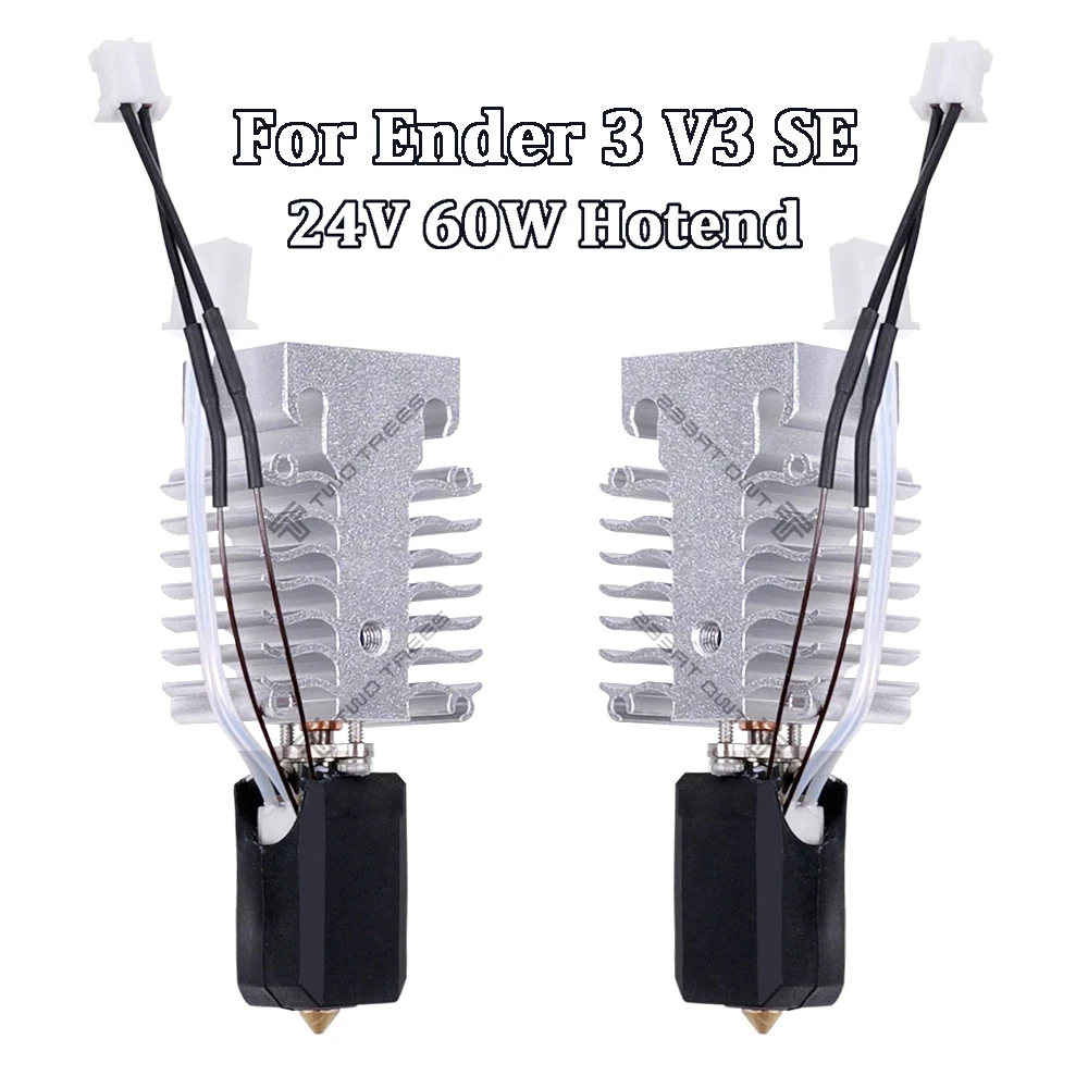 

Hotend для Creality Ender 3 V3 SE, обновленный комплект Hot End, 24 В, 60 Вт, керамический нагреватель, термистор, 3D-принтер, сменный комплект нагревательного блока