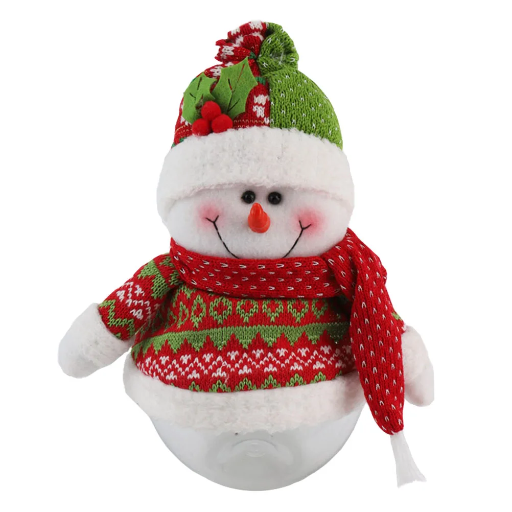 

Christmas Jar Wool Fleece Small Storage Container ies Kids Gifts Holiday Decorations Christmas Supplies