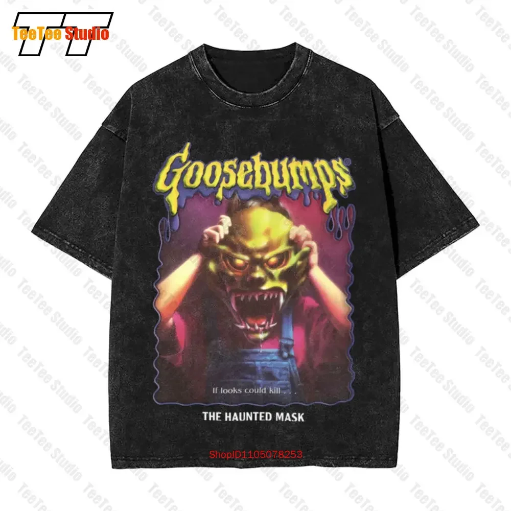 R.L. Stine Goosebumps Nightmare Halloween Haunted Horror Adventure Rob Letterman Vintage Oversized T-Shirt 322Z
