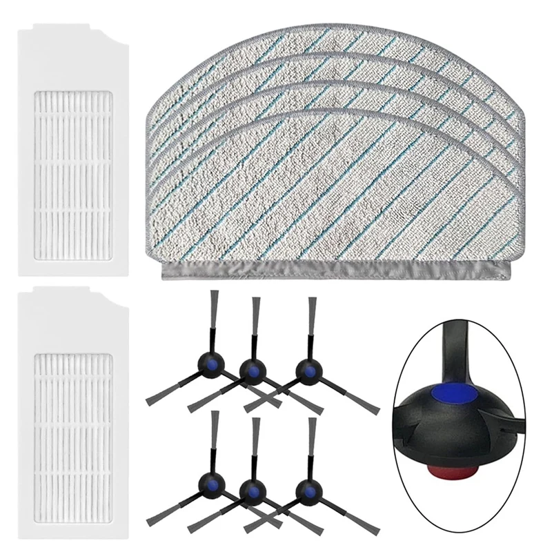 Replacement Parts Kit For ECOVACS DEEBOT N20/N20 PLUS/N20 PRO PLUS Vacuum Cleaners - Side Brushes, HEPA Filters, Wipes image 2