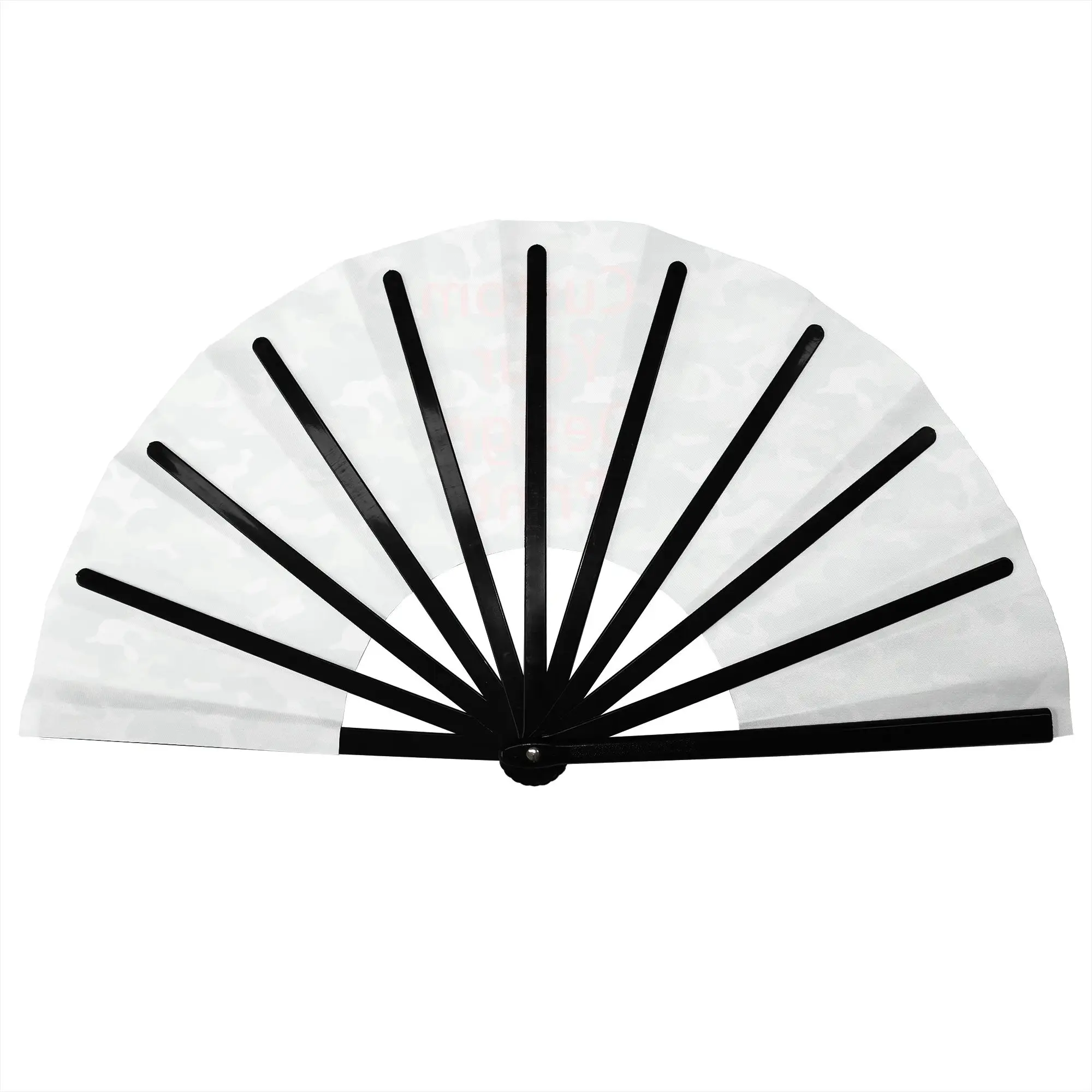 Custom   Your Design Portable Pocket Fan Camping Customized Logo Printed Folding Fan Chinese Dance Cooling Handheld Fans