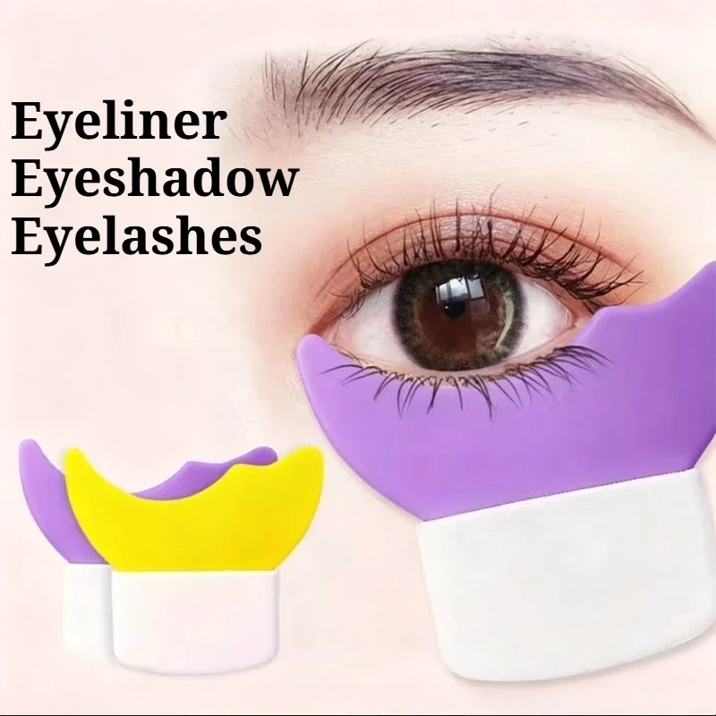 Silicone Eyeliner Aid Tool Multifunctional Eyeshadow Guard Stencil for Makeup Beginners