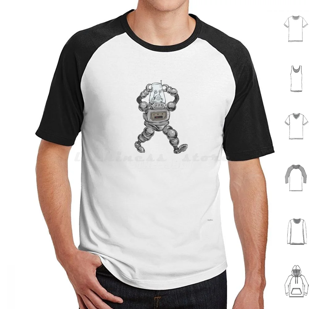 Stressbot T Shirt 6Xl Cotton Cool Tee Stress Funny Joke Silly Nerd Nerdy Sci Fi Syfy Science Fiction Robot Cyborg Artificial