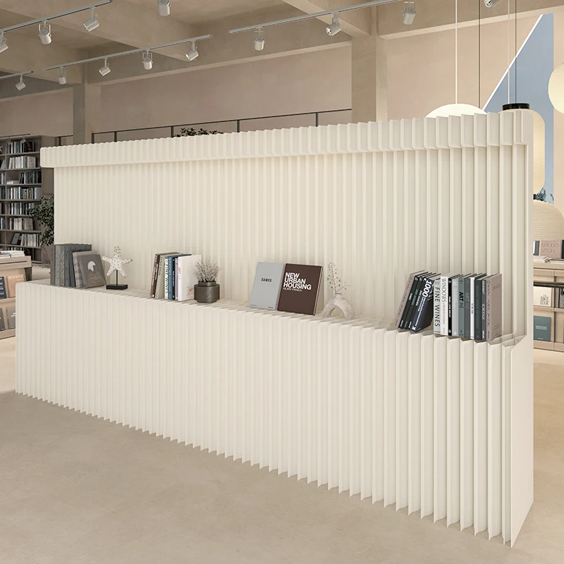 Movable Paper Room Divider, 3D Creative Partition Wall, Foldable Event Backdrop, No Drilling No Assembly Temporary Fake Wall