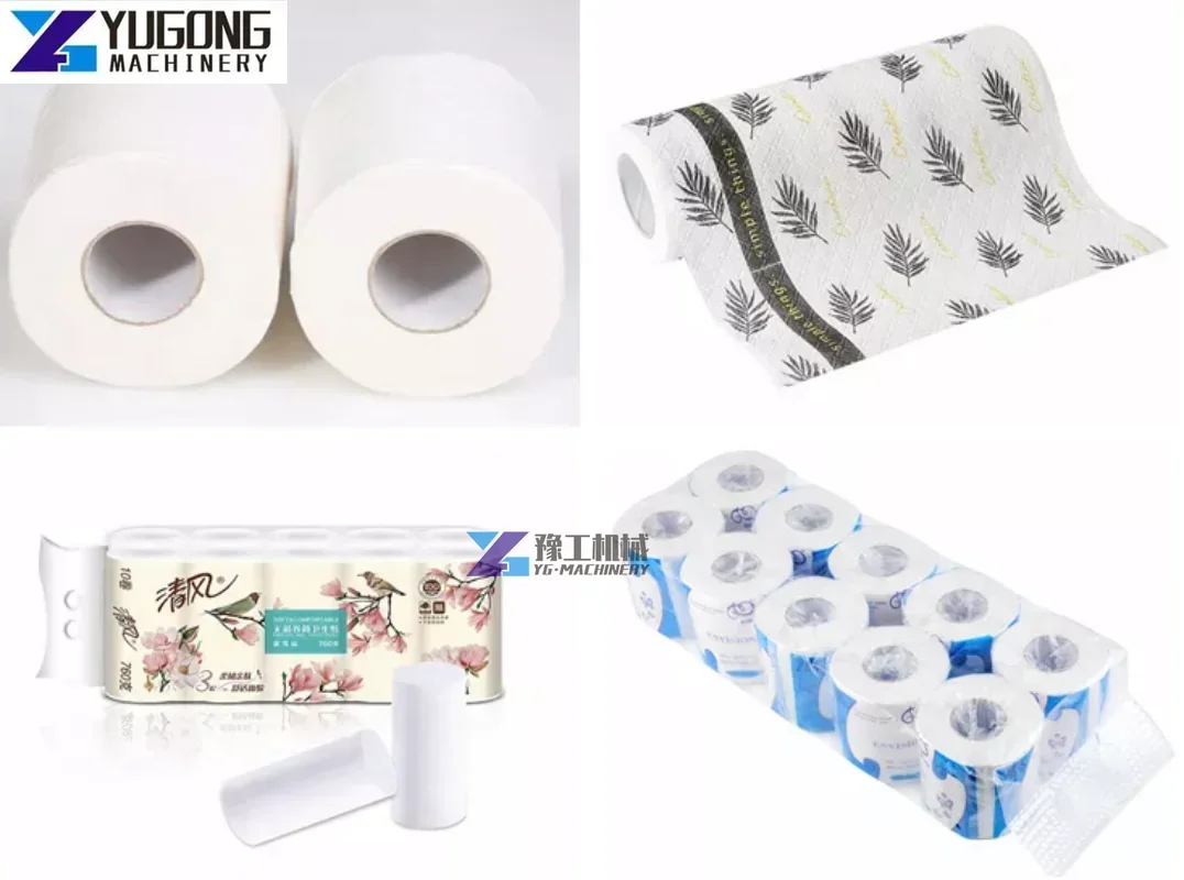 Automatic Embossing Cutting Toilet Paper Manufacturing Machinery Price Tissue Paper Rewinding Making Machine