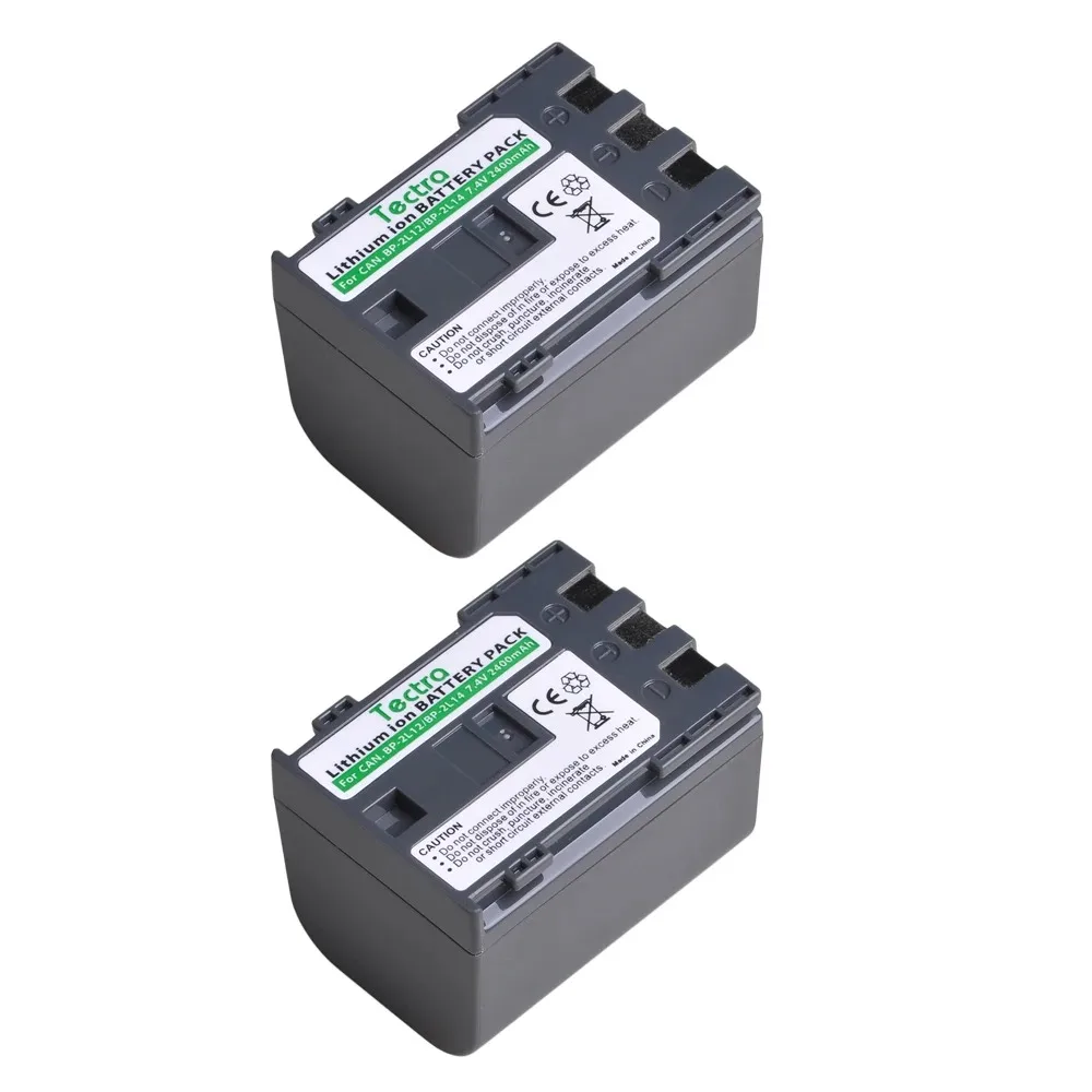 Tectra BP-2L12 BP-2L13 BP-2L14 Canon DC320 Elura 50 Vixia HV20 ZR100 ZR200 ZR300 ZR500 ZR960용 리튬 이온 배터리/충전기