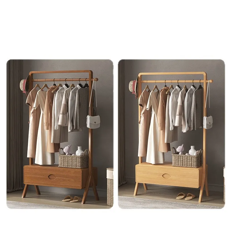 

Medieval floor drying rack, floor clothes, solid wood rack