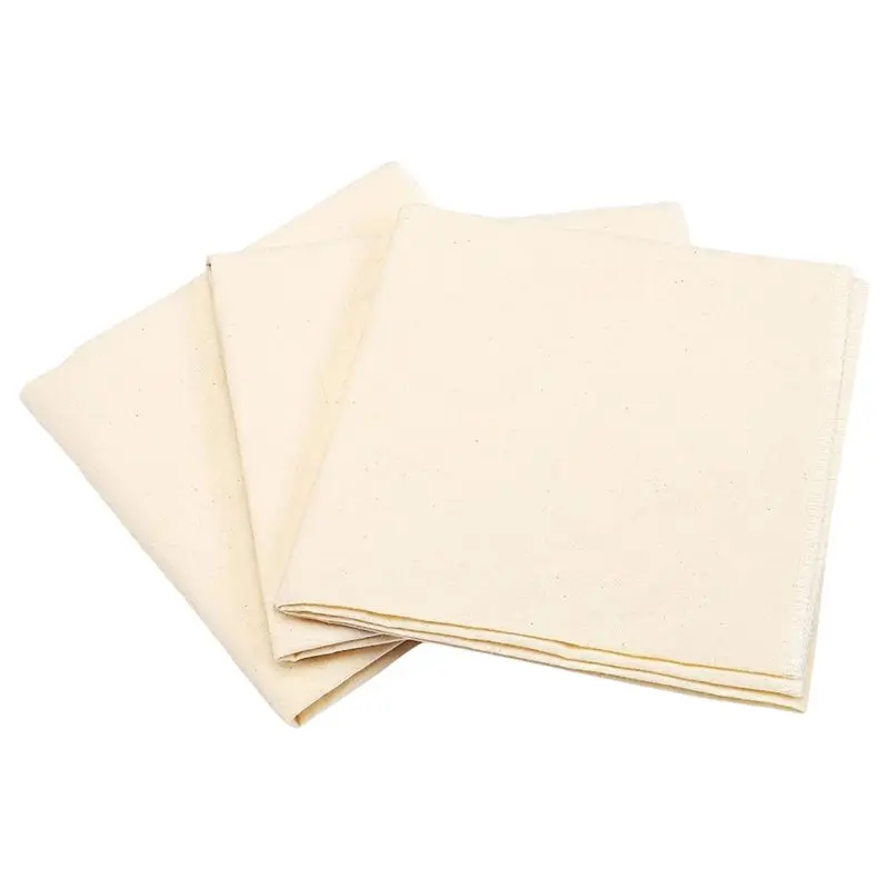 B23B For Loaves Compatible 3 Pcs Large Heavy Duty Baker Dough Proofing Cloth Reusable Bread Baking Professional