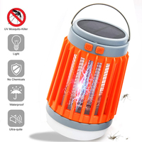 Electric Mosquito Killer Lamp UV Light Bug Zapper Trap Solar Charging Rechargeable Summer Fly Swatter Insect Killer Light