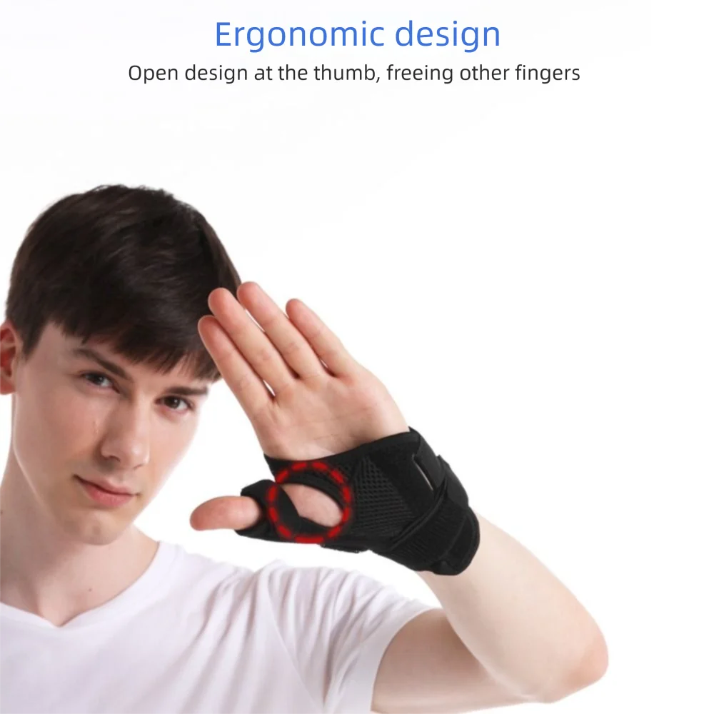 

Nylon Thumb Wrist Brace Tendinitis Flexible Splint Wrist Protectors Band Breathable Lightweight Elastic Wrist Guard Sportsman