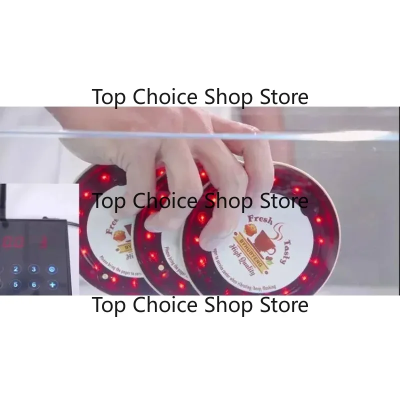 classic  Wireless 10 Coaster Pager 1 set Guest Call Waiter Paging Queuing fast food court restaurant pager