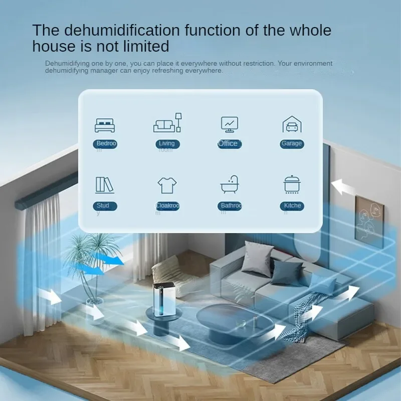 Dehumidifier Portable Mini Air Dryer for Home Basement Bedroom Moisture Absorber with Auto Shut Off 0-40㎡ Room Capacity