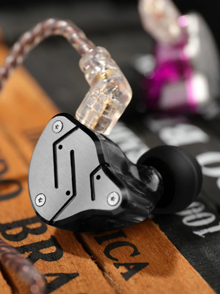 سماعات رأس معدنية تقنية هجينة ، 1BA + 1DD ، سماعات أذن جهير HiFi ، سماعة رأس