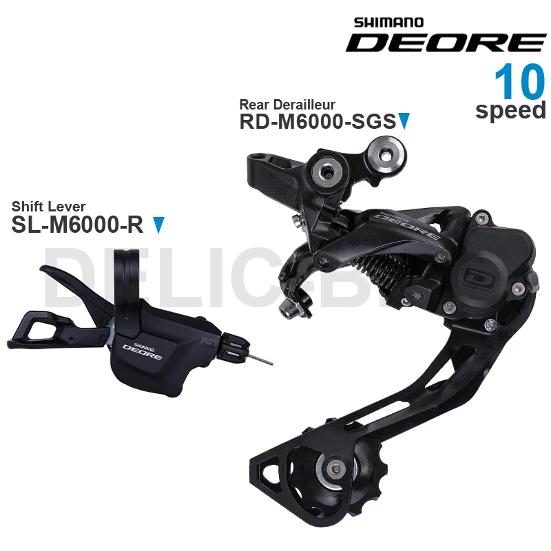 10速4点セット○シマノDEORE M6000シフター/RD&スプロケ/チェーン