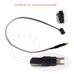 TC2030-IDC-NL-10 6-Pin Plug-of-Nails™ Spring-Pin Cable 1PCS