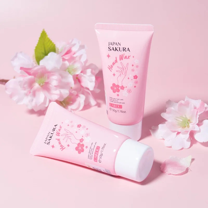 LAIKOU Sakura wosk do rąk nawilżający dłonie złuszczający modzele Anti-Aging złuszczający do rąk peeling do rąk maski peelingujące pielęgnacja skóry